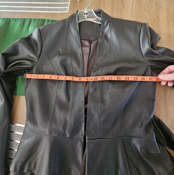 Gorgeous GILI Faux Leather Peplum Jacket - Picture 8 of 10